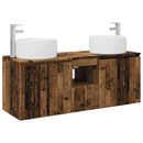 vidaXL Fürdőszobai Szekrény Szett 3 db Antik Fa 49,5 x 44,5 x 66 cm