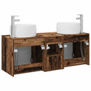 vidaXL Fürdőszobai Szekrény Szett 3 db Antik Fa 49,5 x 44,5 x 66 cm