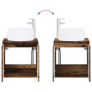 vidaXL Fürdőszobai Szekrény Szett 3 db Antik Fa 49,5 x 44,5 x 66 cm