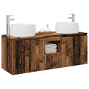 vidaXL Fürdőszobai Szekrény Szett 3 db Antik Fa 49,5 x 44,5 x 66 cm