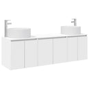 vidaXL Fürdőszobai Szekrény Szett 3 db Fehér 49,5 x 44,5 x 65,5 cm