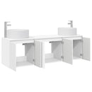 vidaXL Fürdőszobai Szekrény Szett 3 db Fehér 49,5 x 44,5 x 65,5 cm