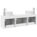 vidaXL Fürdőszobai Szekrény Szett 3 db Fehér 49,5 x 44,5 x 65,5 cm