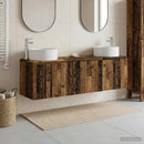 vidaXL Fürdőszobai Szekrény Szett 3 db Antik Fa 49,5 x 44,5 x 65,5 cm