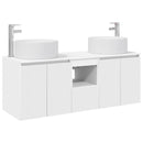 vidaXL Fürdőszobai Szekrény Szett 3 db Fehér 49,5 x 44,5 x 65,5 cm