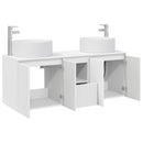 vidaXL Fürdőszobai Szekrény Szett 3 db Fehér 49,5 x 44,5 x 65,5 cm
