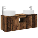 vidaXL Fürdőszobai Szekrény Szett 3 db Antik Fa 49,5 x 44,5 x 65,5 cm