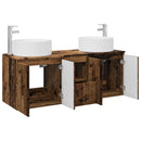 vidaXL Fürdőszobai Szekrény Szett 3 db Antik Fa 49,5 x 44,5 x 65,5 cm