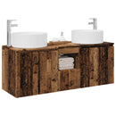 vidaXL Fürdőszobai Szekrény Szett 3 db Antik Fa 49,5 x 44,5 x 65,5 cm
