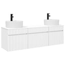 vidaXL Fürdőszobai Szekrény Szett 3 db Fehér 49 x 44,5 x 65 cm