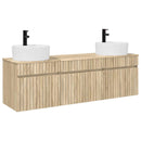 vidaXL Fürdőszobai Szekrény Szett 3 db Sonoma Tölgy 49 x 44,5 x 65 cm