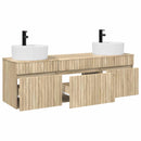 vidaXL Fürdőszobai Szekrény Szett 3 db Sonoma Tölgy 49 x 44,5 x 65 cm