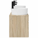 vidaXL Fürdőszobai Szekrény Szett 3 db Sonoma Tölgy 49 x 44,5 x 65 cm