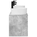 vidaXL Fürdőszobai Szekrény Szett 3 db Betonszürke 49 x 44,5 x 65 cm