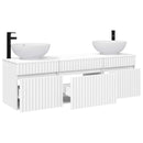 vidaXL Fürdőszobai Szekrény Szett 3 db Fehér 49 x 44,5 x 66,5 cm