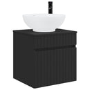 vidaXL Fürdőszobai Szekrény Szett 3 db Fekete 49 x 44,5 x 66,5 cm