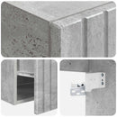 vidaXL Fürdőszobai Szekrény Szett 3 db Betonszürke 49 x 44,5 x 66,5 cm