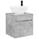 vidaXL Fürdőszobai Szekrény Szett 3 db Betonszürke 49 x 44,5 x 66,5 cm