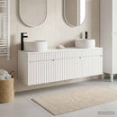 vidaXL Fürdőszobai Szekrény Szett 3 db Fehér 49 x 44,5 x 66 cm
