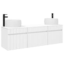 vidaXL Fürdőszobai Szekrény Szett 3 db Fehér 49 x 44,5 x 66 cm