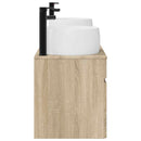 vidaXL Fürdőszobai Szekrény Szett 3 db Sonoma Tölgy 49 x 44,5 x 66 cm