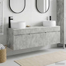 vidaXL Fürdőszobai Szekrény Szett 3 db Betonszürke 49 x 44,5 x 66 cm