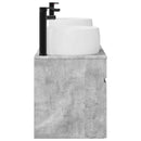vidaXL Fürdőszobai Szekrény Szett 3 db Betonszürke 49 x 44,5 x 66 cm