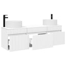 vidaXL Fürdőszobai Szekrény Szett 3 db Fehér 49 x 44,5 x 65,5 cm