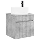 vidaXL Fürdőszobai Szekrény Szett 3 db Betonszürke 49 x 44,5 x 65,5 cm