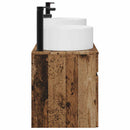 vidaXL Fürdőszobai Szekrény Szett 3 db Antik Fa 49 x 44,5 x 65,5 cm