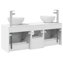 vidaXL Fürdőszobai Szekrény Szett 3 db Fehér 49,5 x 35 x 63 cm