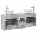 vidaXL Fürdőszobai Szekrény Szett 3 db Betonszürke 49,5 x 35 x 63 cm