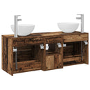 vidaXL Fürdőszobai Szekrény Szett 3 db Antik Fa 49,5 x 35 x 63 cm