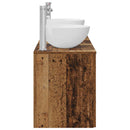 vidaXL Fürdőszobai Szekrény Szett 3 db Antik Fa 49,5 x 35 x 63 cm