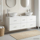 vidaXL Fürdőszobai Szekrény Szett 3 db Fehér 49,5 x 35 x 63 cm