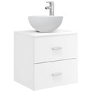 vidaXL Fürdőszobai Szekrény Szett 3 db Fehér 49,5 x 35 x 63 cm
