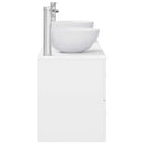 vidaXL Fürdőszobai Szekrény Szett 3 db Fehér 49,5 x 35 x 63 cm