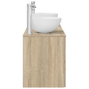 vidaXL Fürdőszobai Szekrény Szett 3 db Sonoma Tölgy 49,5 x 35 x 63 cm