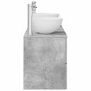 vidaXL Fürdőszobai Szekrény Szett 3 db Betonszürke 49,5 x 35 x 63 cm