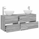 vidaXL Fürdőszobai Szekrény Szett 3 db Szürke Sonoma 49,5 x 35 x 63 cm