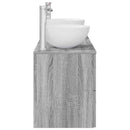 vidaXL Fürdőszobai Szekrény Szett 3 db Szürke Sonoma 49,5 x 35 x 63 cm