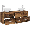 vidaXL Fürdőszobai Szekrény Szett 3 db Antik Fa 49,5 x 35 x 63 cm