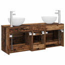 vidaXL Fürdőszobai Szekrény Szett 3 db Antik Fa 49,5 x 35 x 63 cm