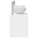vidaXL Fürdőszobai Szekrény Szett 3 db Fehér 49,5 x 41 x 64,5 cm