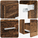 vidaXL Fürdőszobai Szekrény Szett 3 db Antik Fa 49,5 x 41 x 64,5 cm