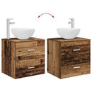 vidaXL Fürdőszobai Szekrény Szett 3 db Antik Fa 49,5 x 41 x 64,5 cm