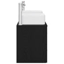 vidaXL Fürdőszobai Szekrény Szett 3 db Fekete Tölgy 49,5 x 41 x 63 cm