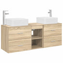 vidaXL Fürdőszobai Szekrény Szett 3 db Sonoma Tölgy 49,5 x 41 x 63 cm
