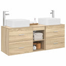 vidaXL Fürdőszobai Szekrény Szett 3 db Sonoma Tölgy 49,5 x 41 x 63 cm
