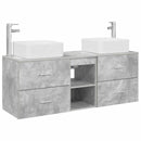 vidaXL Fürdőszobai Szekrény Szett 3 db Betonszürke 49,5 x 41 x 63 cm